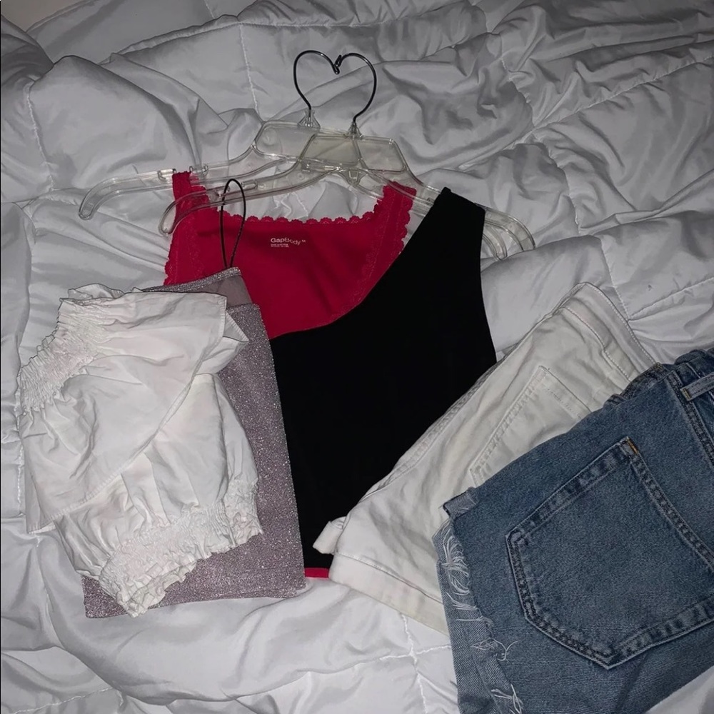 Crop tops and shorts